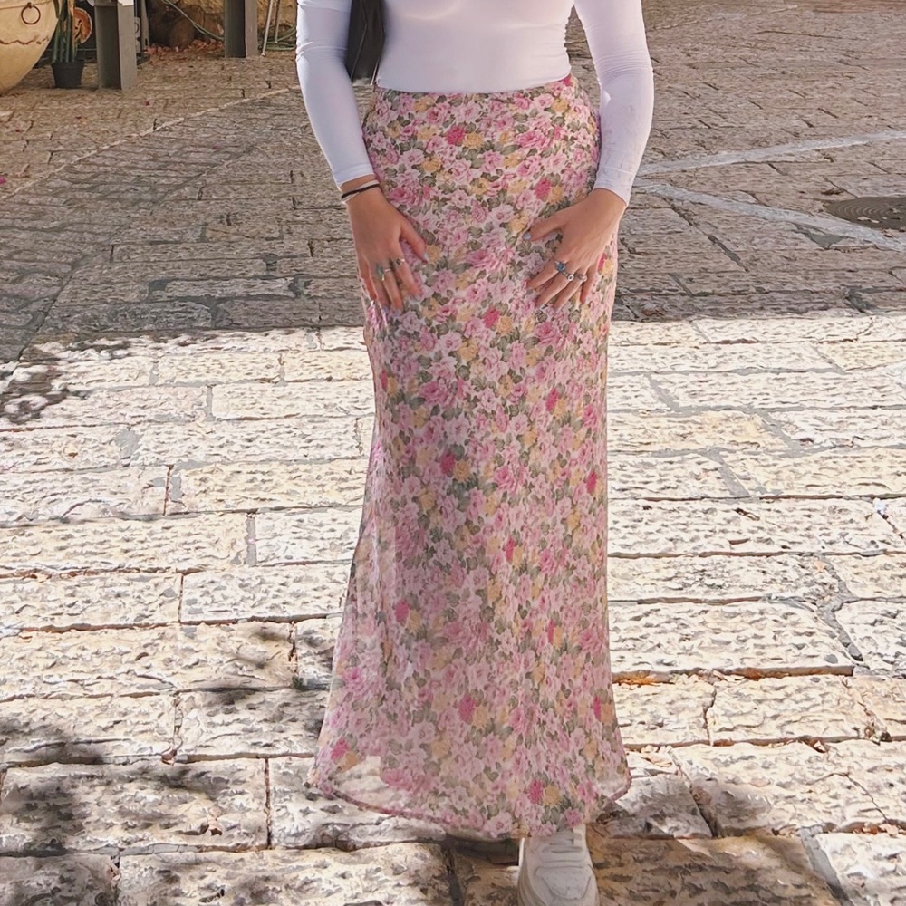 Princess Polly floral maxi skirt